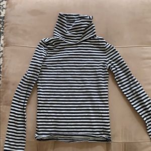 Black and white turtle neck